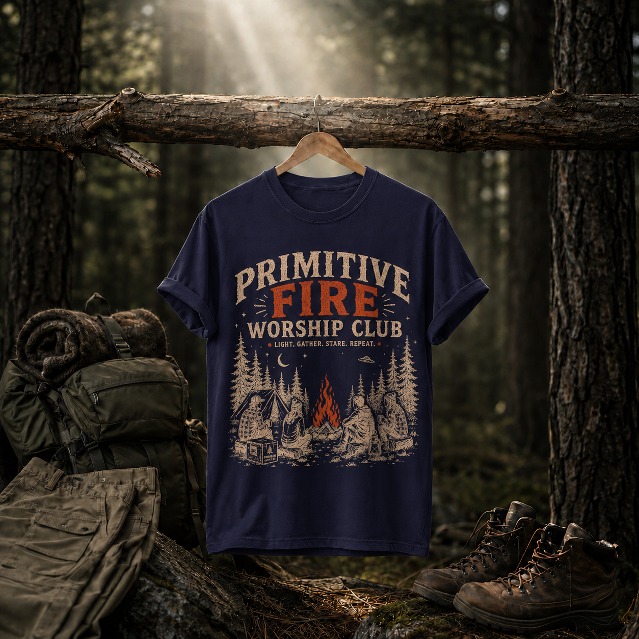 Primitive Fire Worship Club Tee